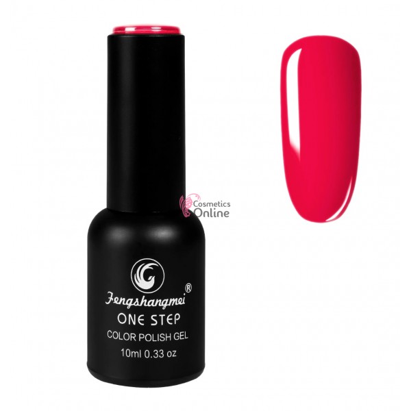 Oja semipermanenta FSM, ONE STEP Color UV/LED 10ml Cod 248 Scarlet